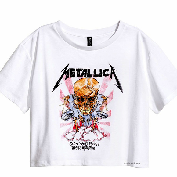 Metallica metal rock Tee H&M metal rock Official T-Shirt L NWT - Picture 3 of 3